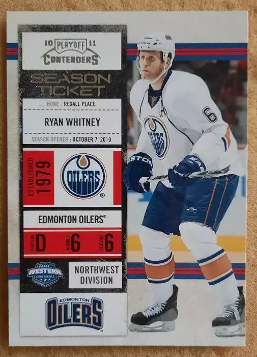 НХЛ Райан Уитни Эдмонтон Ойлерз № 8