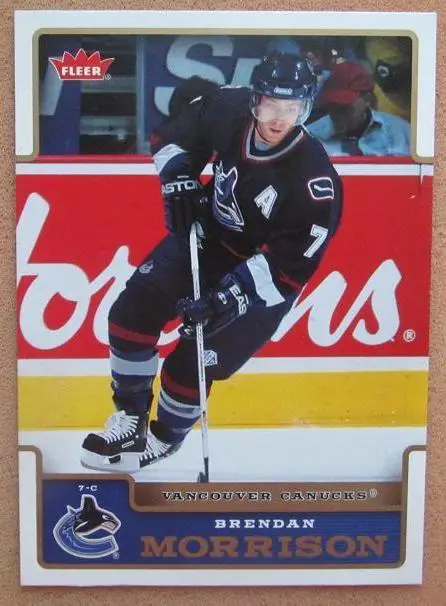 НХЛ Брендон Моррисон Ванкувер Кэнакс № 192