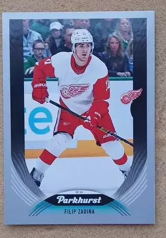 НХЛ Филип Задина Детройт Ред Уингз № 35 сильвер