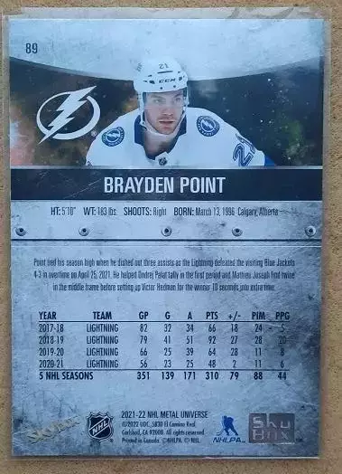 НХЛ Брэйден Пойнт Тампа Бэй Лайтнинг № 89 1