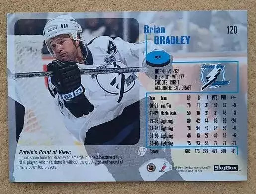 НХЛ Брайан Брэдли Тампа Бэй Лайтнинг № 120 1