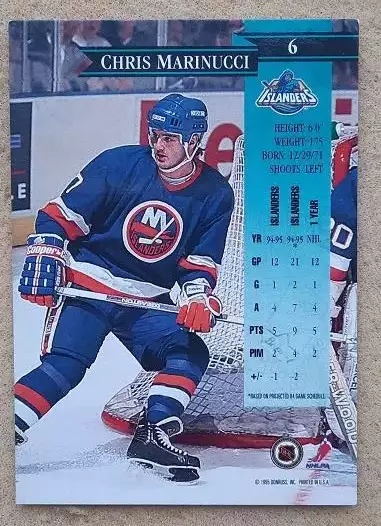 НХЛ Крис Маринуччи Нью-Йорк Айлендерс № 6 1