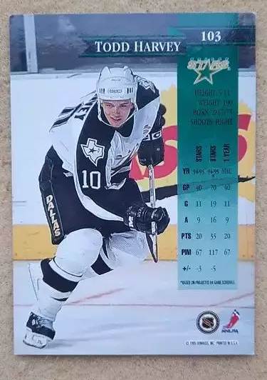НХЛ Тодд Харви Даллас Старз № 103 1