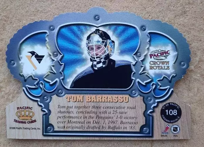 НХЛ Том Баррассо Питтсбург Пингвинз № 108 1