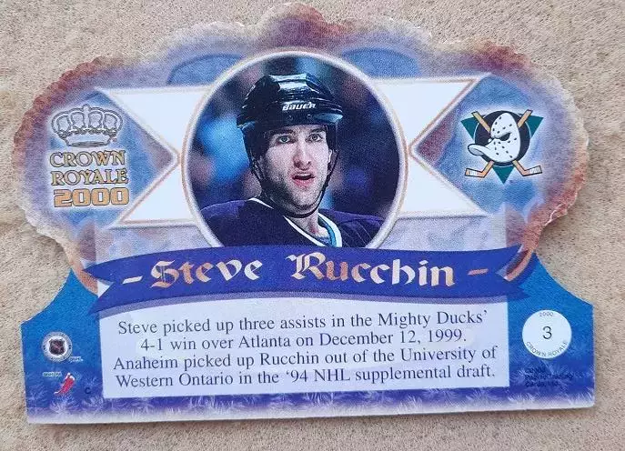 НХЛ Стив Руччин Анахайм Майти Дакс № 3 1