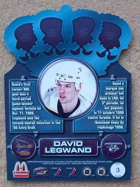 НХЛ Дэвид Легуанд Нэшвилл Предаторз № 3 1