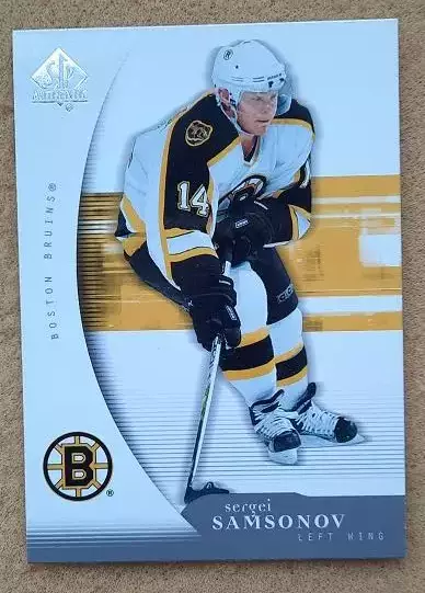 НХЛ Сергей Самсонов Бостон Брюинз ЦСКА Динамо Москва № 8