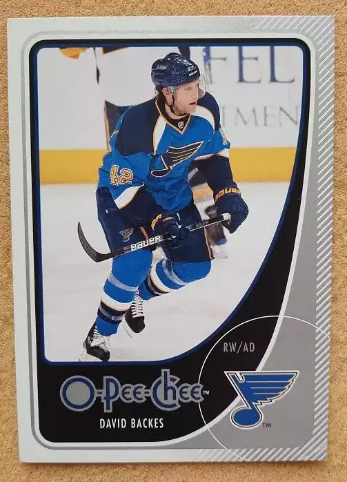 НХЛ Дэвид Бэкес Сент-Луис Блюз № 163