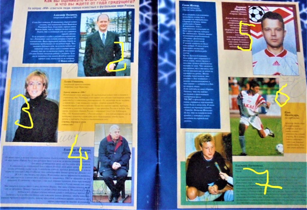Новогодний выпуск журнала Мой футбол № 18 1999 2