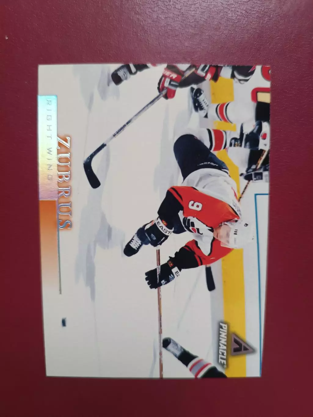 карточка НХЛ Dainius Zubrus pinnacle 1997 г.