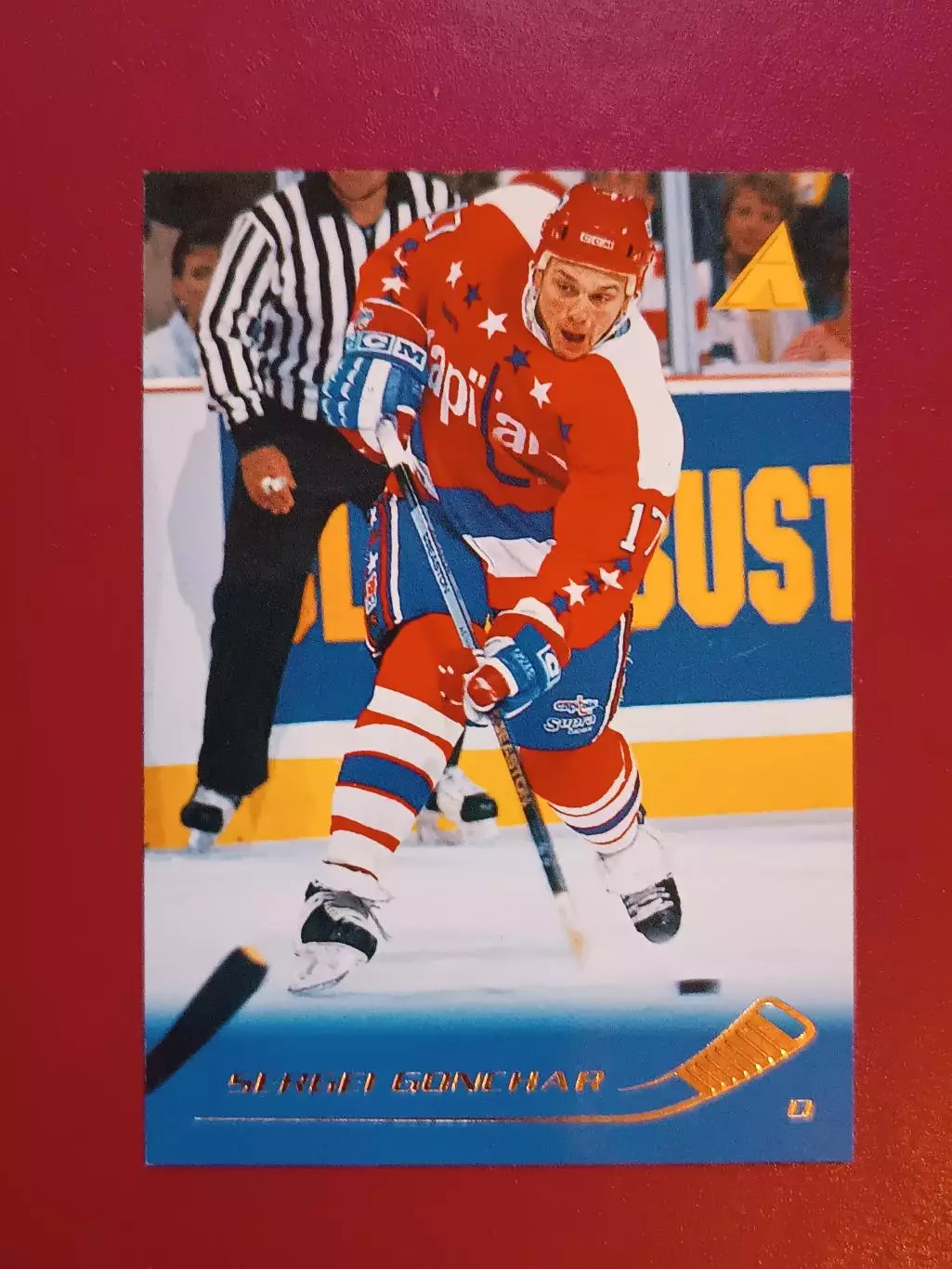 карточка НХЛ Сергей Гончар pinnacle 1995 г.