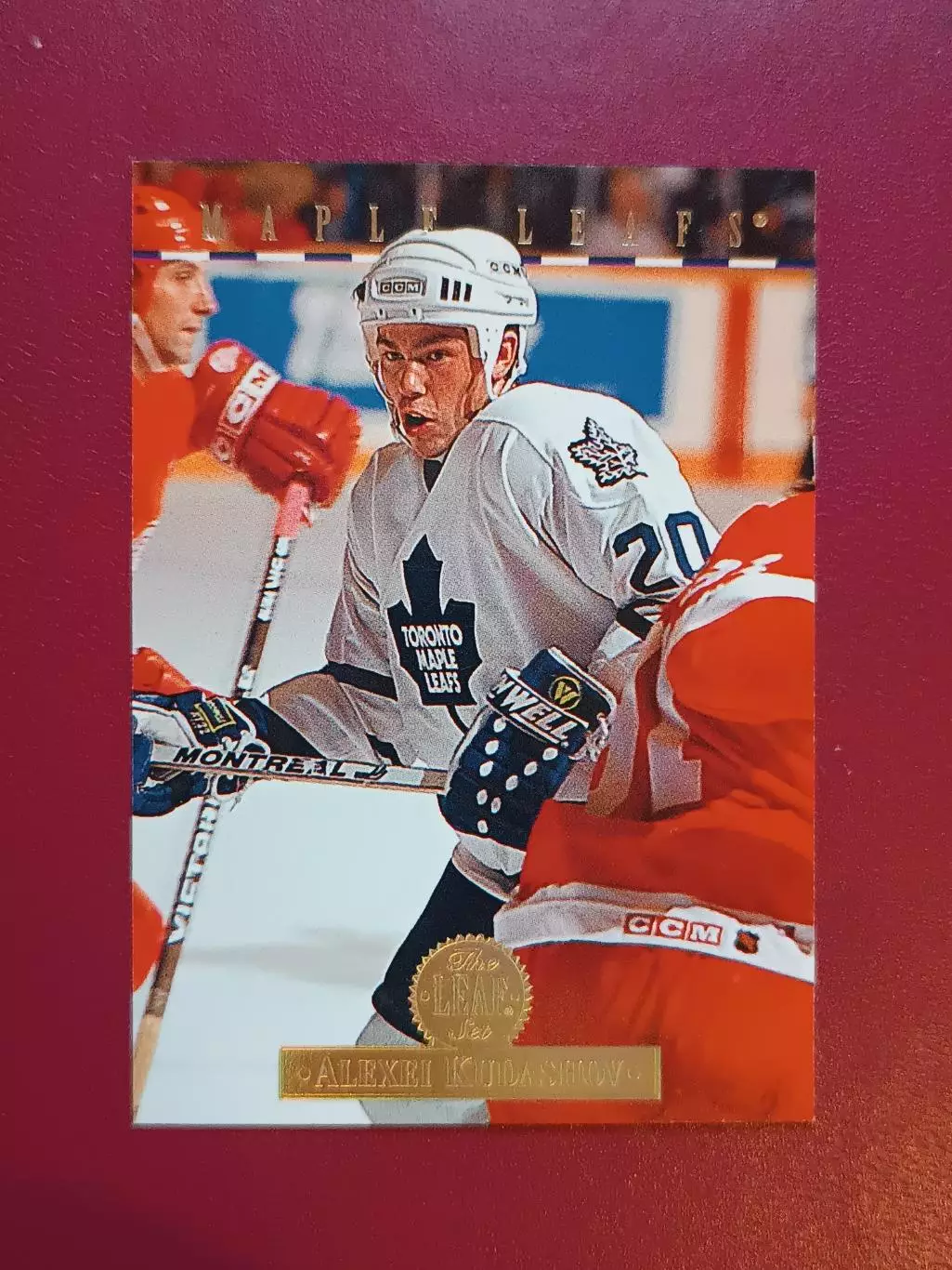 карточка НХЛ Алексей Кудашов leaf 1994 г.