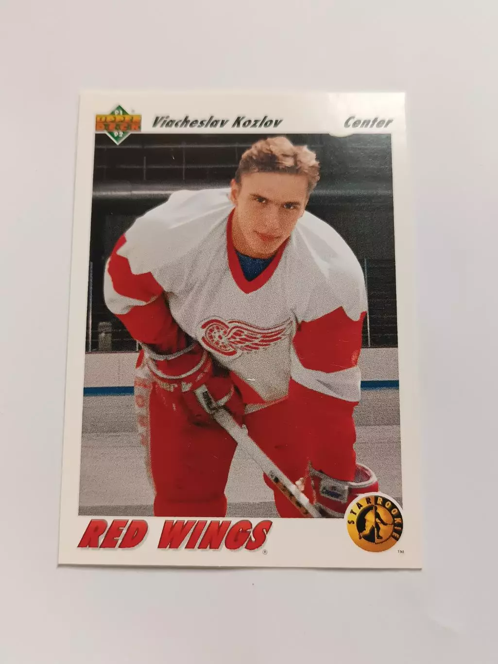 карточка НХЛ Вячеслав Козлов upper deck 91-92 г.