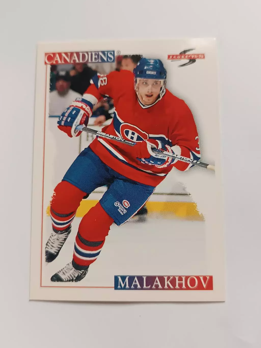 карточка НХЛ Владимир Малахов score 95-96 г.