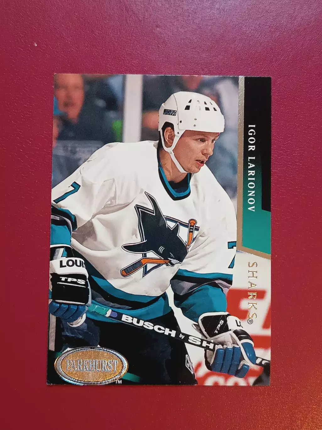 карточка НХЛИгорь Ларионов Parkhurst 1993 г.