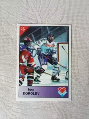 хоккейная карточка Игорь Королев серия red ace 1992 г.