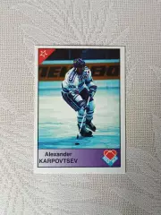 хоккейная карточка Александр Карповцев серия red ace 1992 г.