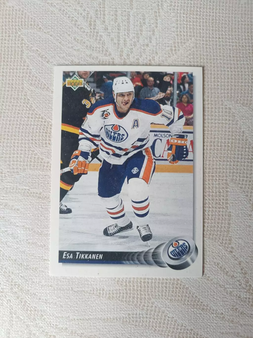карточка НХЛ Esa Tikkanen Upper deck 1992 г. номер 188