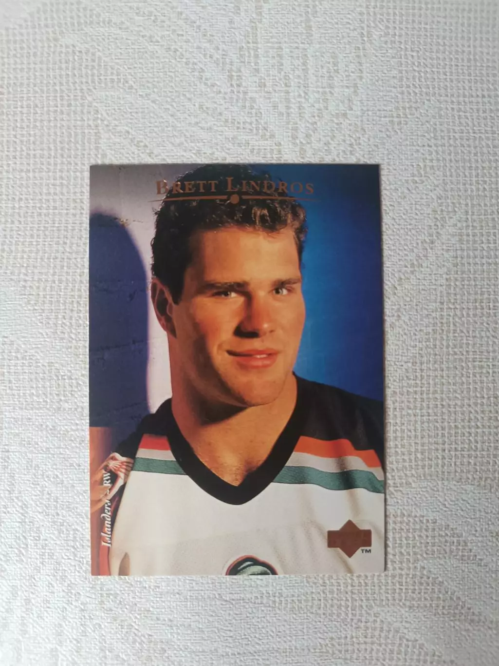карточка НХЛ Brett Lindros Upper deck 1995 г. номер 82