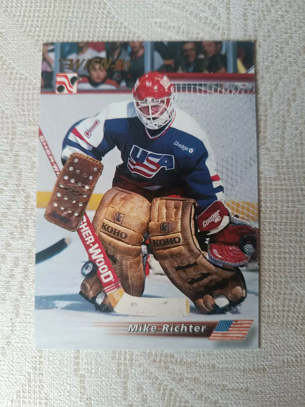 карточка НХЛ Mike Richter Semic collection1996 г. номер 158