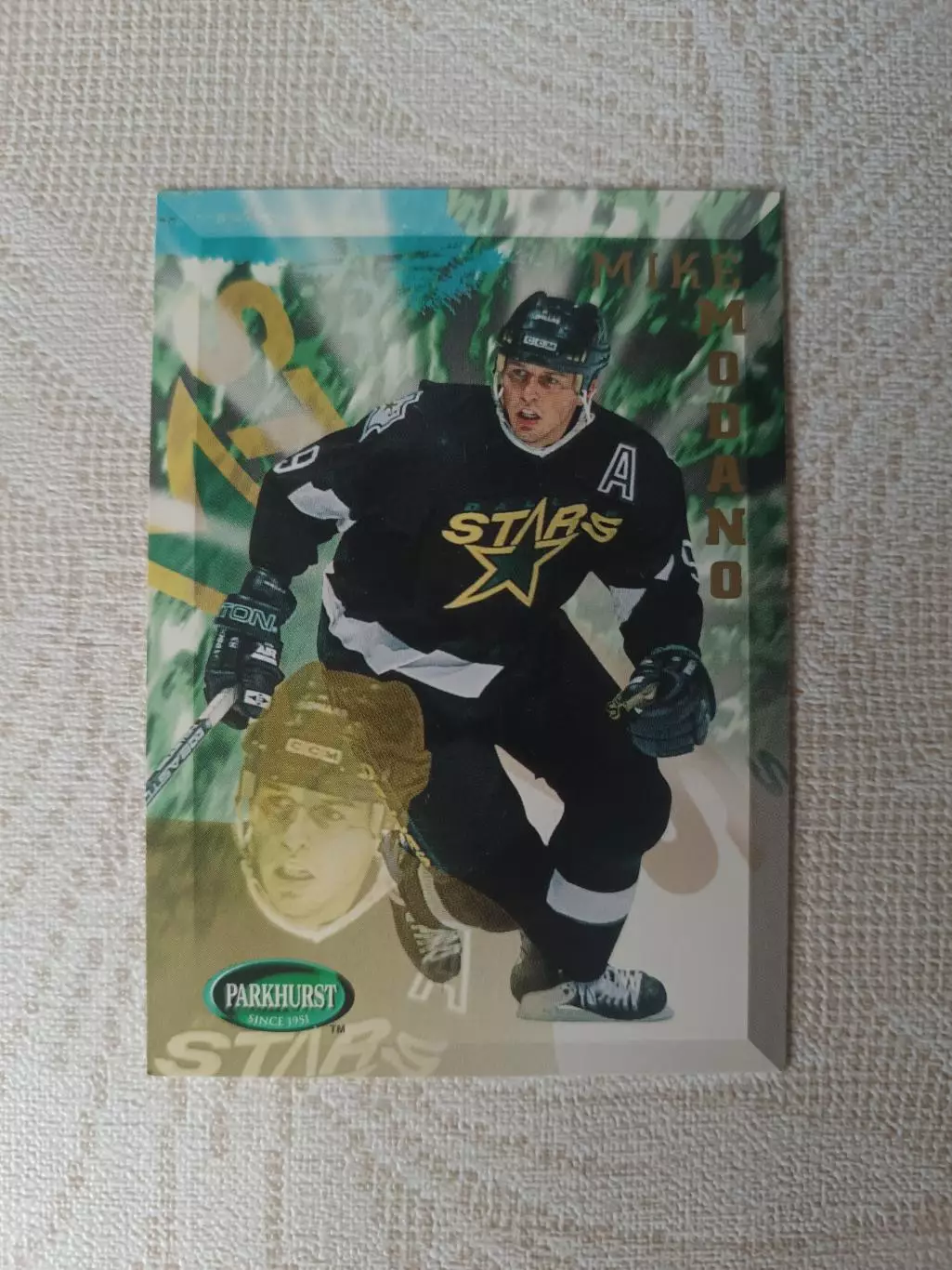 карточка НХЛ Mike Modano Parkhurst 1995 г. номер 55