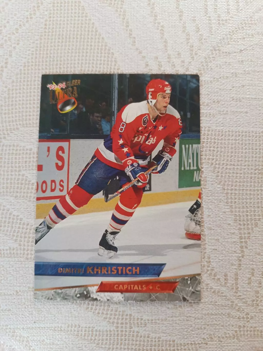 карточка НХЛ Дмитрий Христич Fleer Ultra 1993 г. номер 59