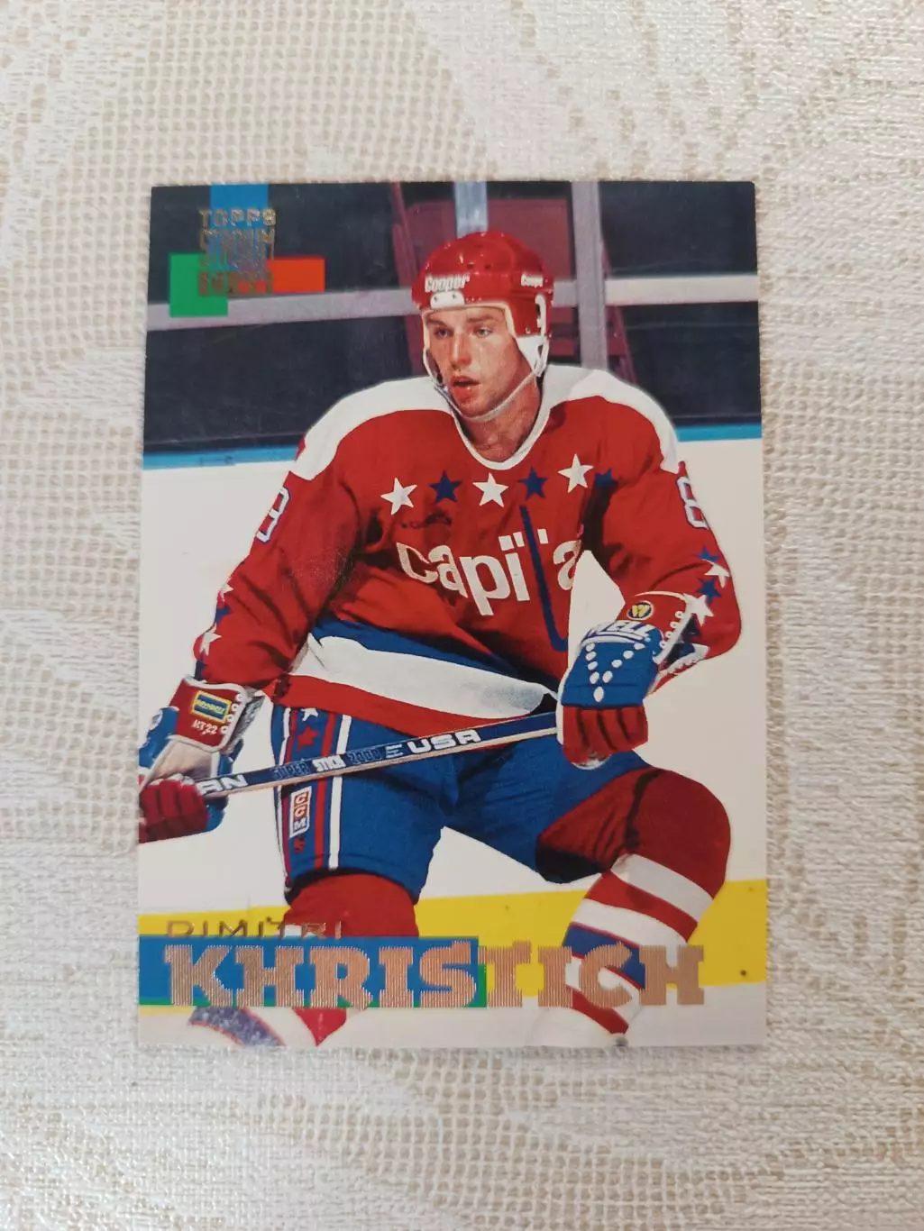 карточка НХЛ Дмитрий Христич Topps stadium club1994 г. номер 12