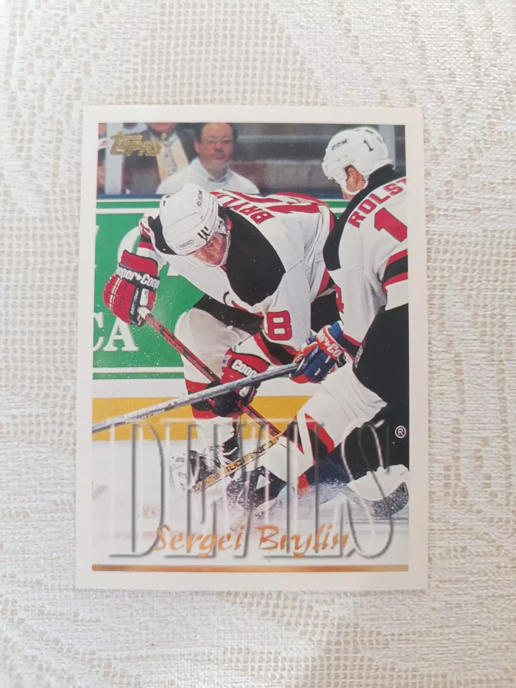 карточка НХЛ Сергей Брылин Topps 1995 г. номер 35