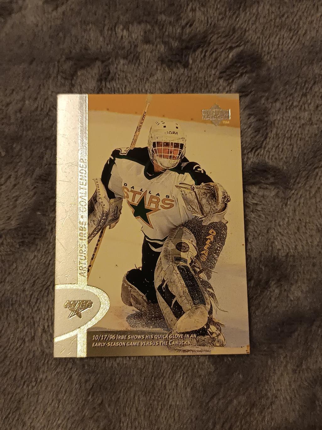 карточка нхл Arturs Irbe upper deck 97 г.