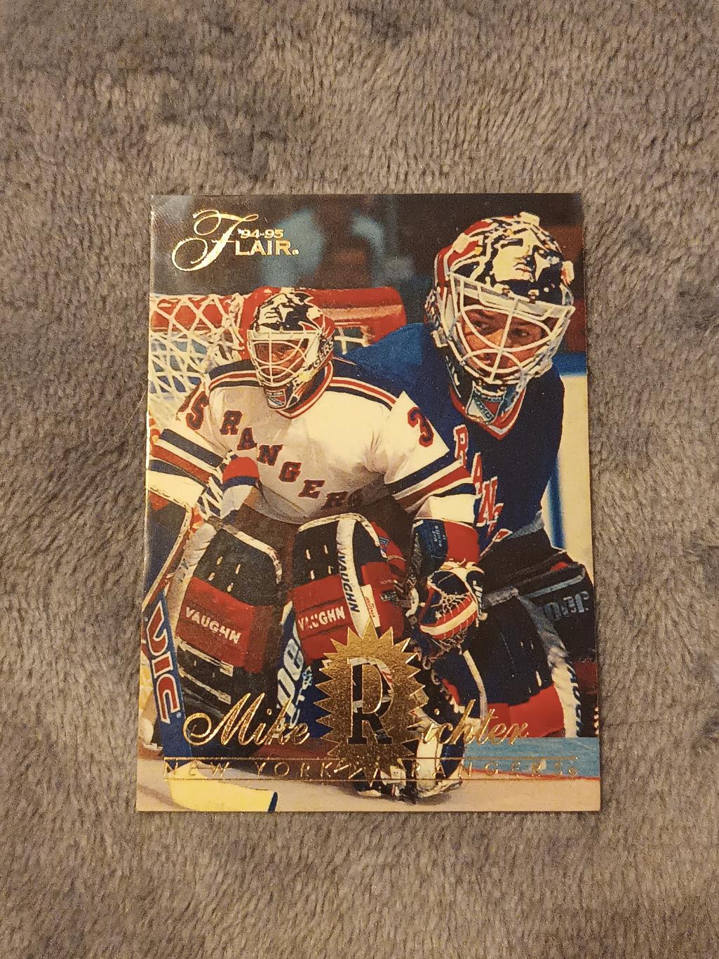 карточка НХЛ Mike Richter flair 94-95 г.