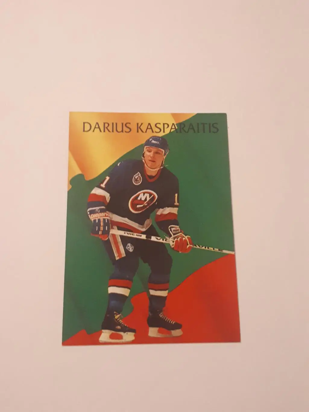 карточка НХЛ Дарюс Каспарайтис PARKHURST Pro Set 1993