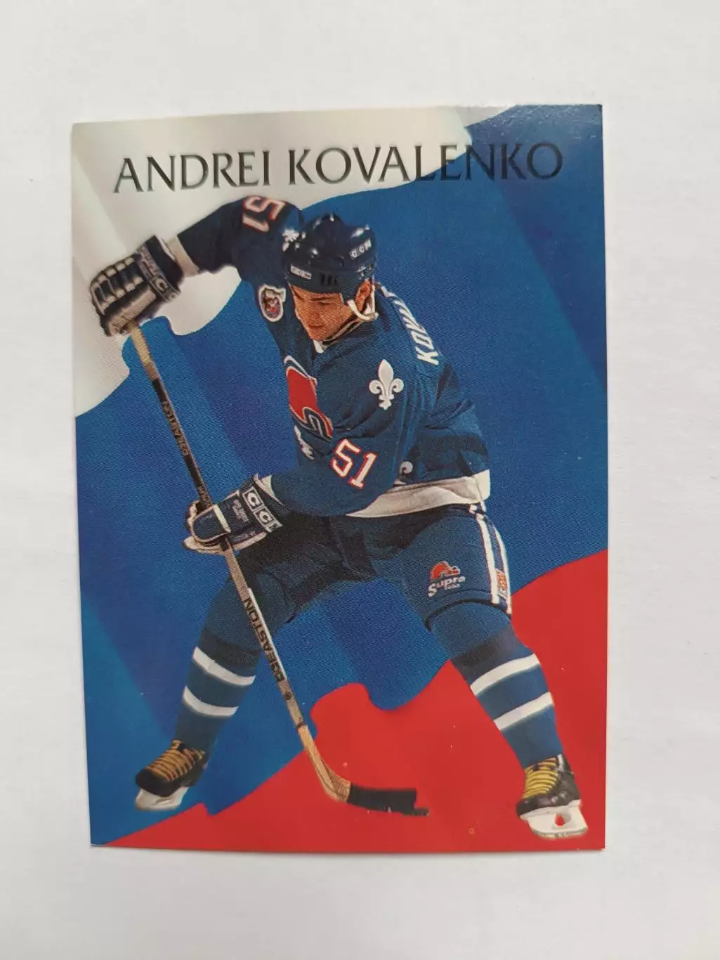 карточка НХЛ Андрей Коваленко PARKHURST Pro Set 1993