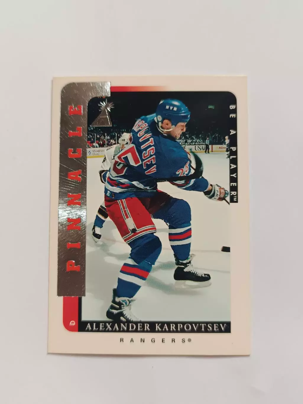 карточка НХЛ Александр Карповцев pinnacle 1997 г.