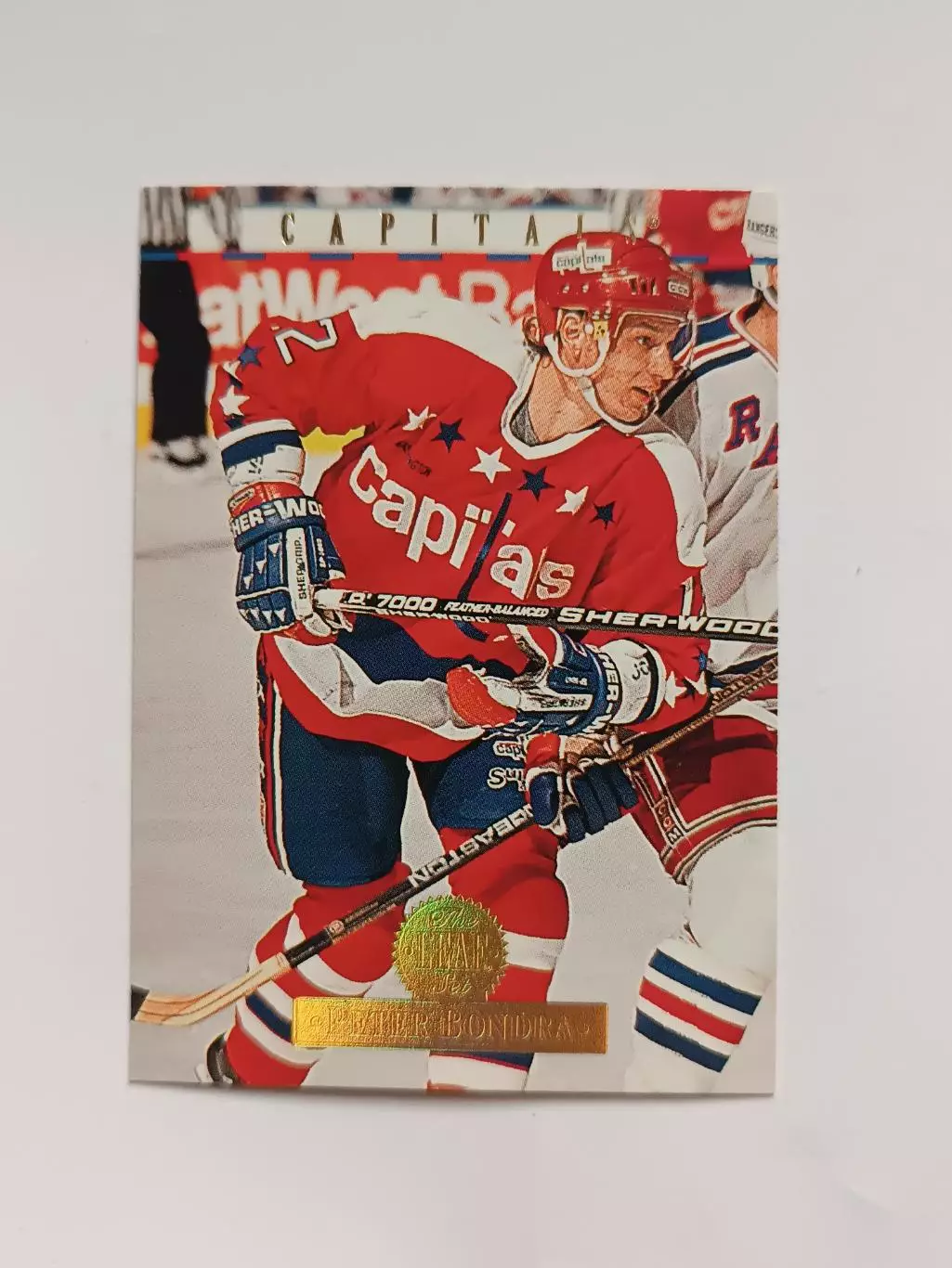 карточка НХЛ Peter Bond rating leaf 1994 г.