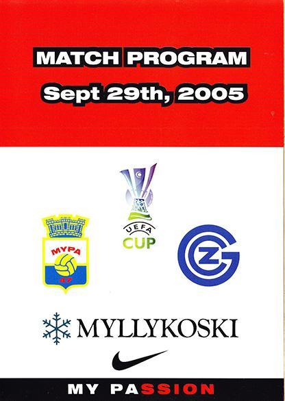 29.9.2005 MюПa (Финляндия) v Грассхопперc (Швейцария)