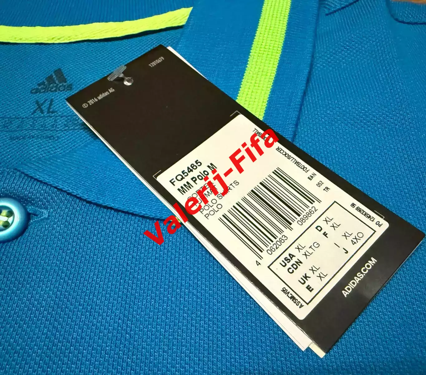 Поло мужское Adidas Евро 2020 (L, XL, XXL) 1