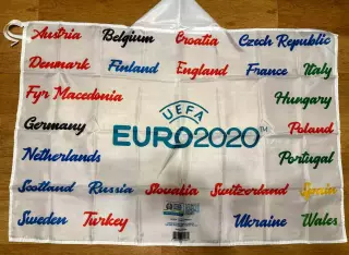 Флаг Накидка с капюшоном Евро 2020.