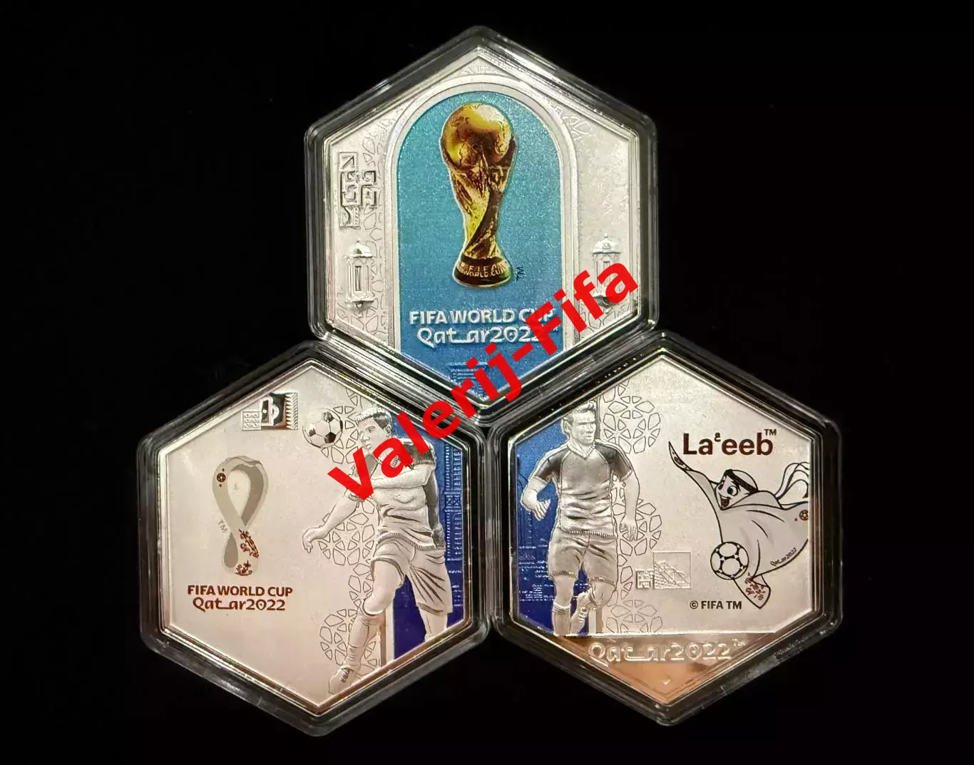 Набор из 3 медалей. Чемпионат мира Катар 2022 1