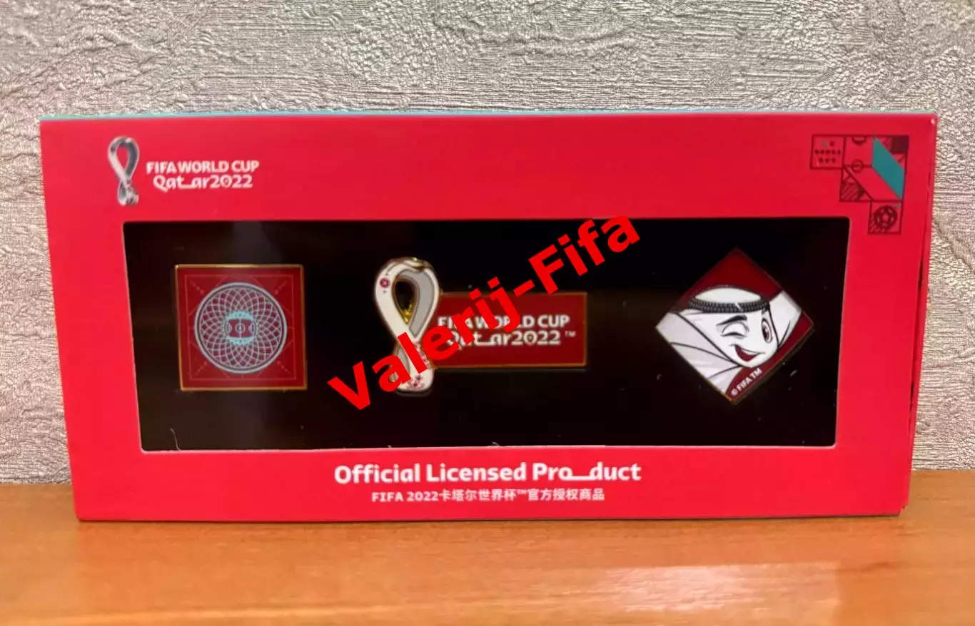 Набор 3 значка Чемпионат мира Катар 2022