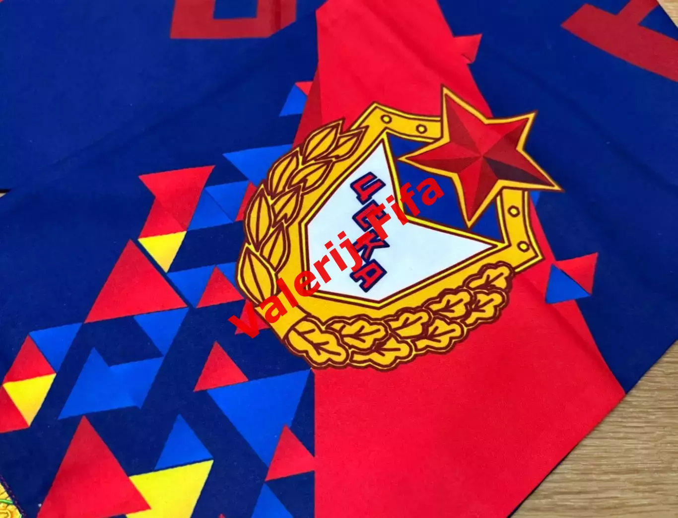 Комплект Шапка + Варежки ЦСКА 2