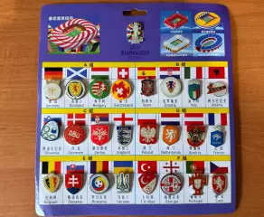 Набор значков Евро EURO 2024 (25 штук). Сборные страны участники