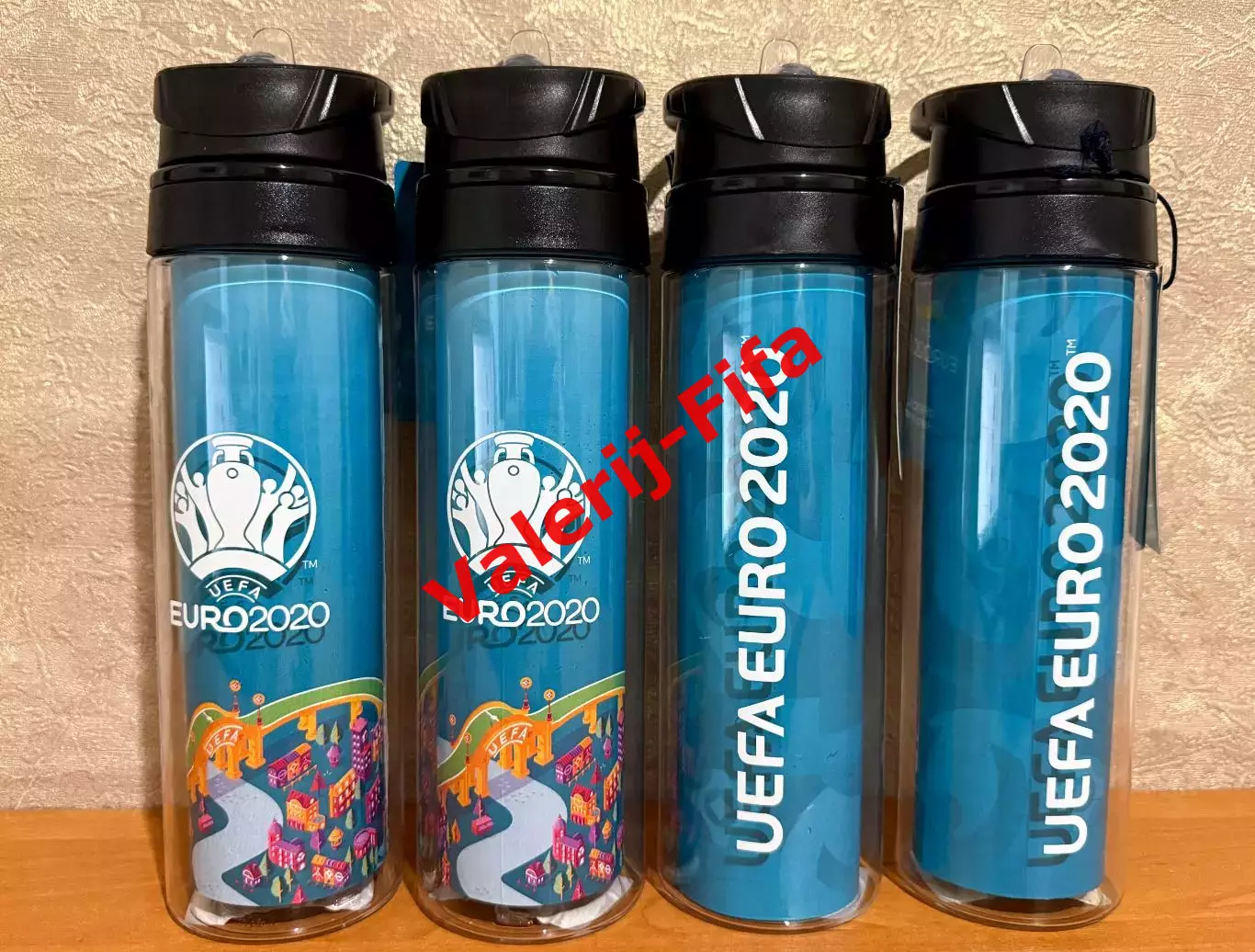 Набор 4 бутылки для воды Евро 2020