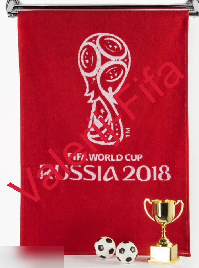 Махровое полотенце Fifa Кубок красное (50*90см). Чемпионат мира 2018