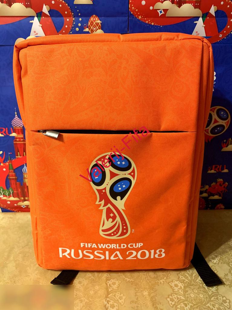 Сумка-рюкзак Fifa. Оранжевый кубок. Чемпионат мира 2018 1