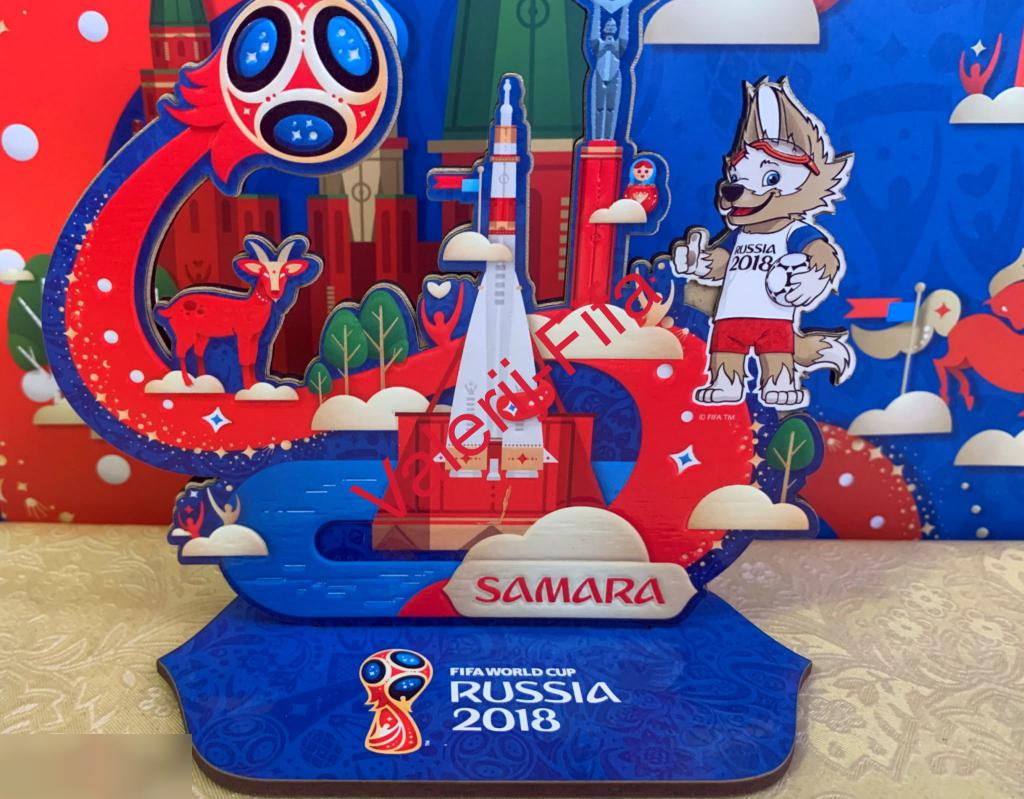 Фигурка на подставке Fifa. Самара. Чемпионат мира 2018