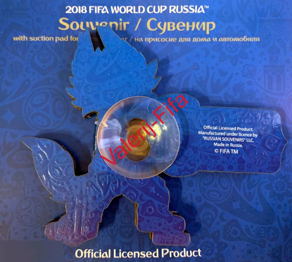 Сувенир Забивака с табличкой на присоске Fifa. Чемпионат мира 2018 1