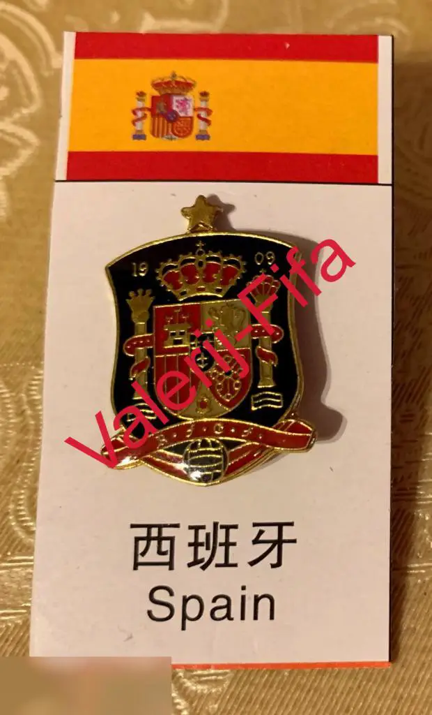 Значок Федерации футбола: Сборная Испания (Страны ЧМ2018)