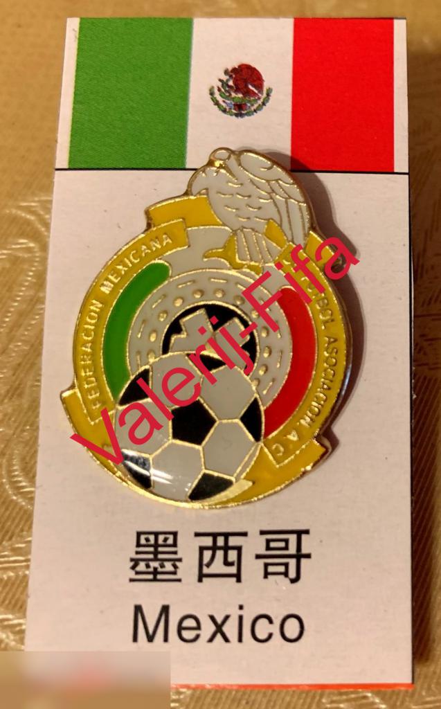 Значок Федерации футбола: Сборная Мексика(Страны ЧМ2018)