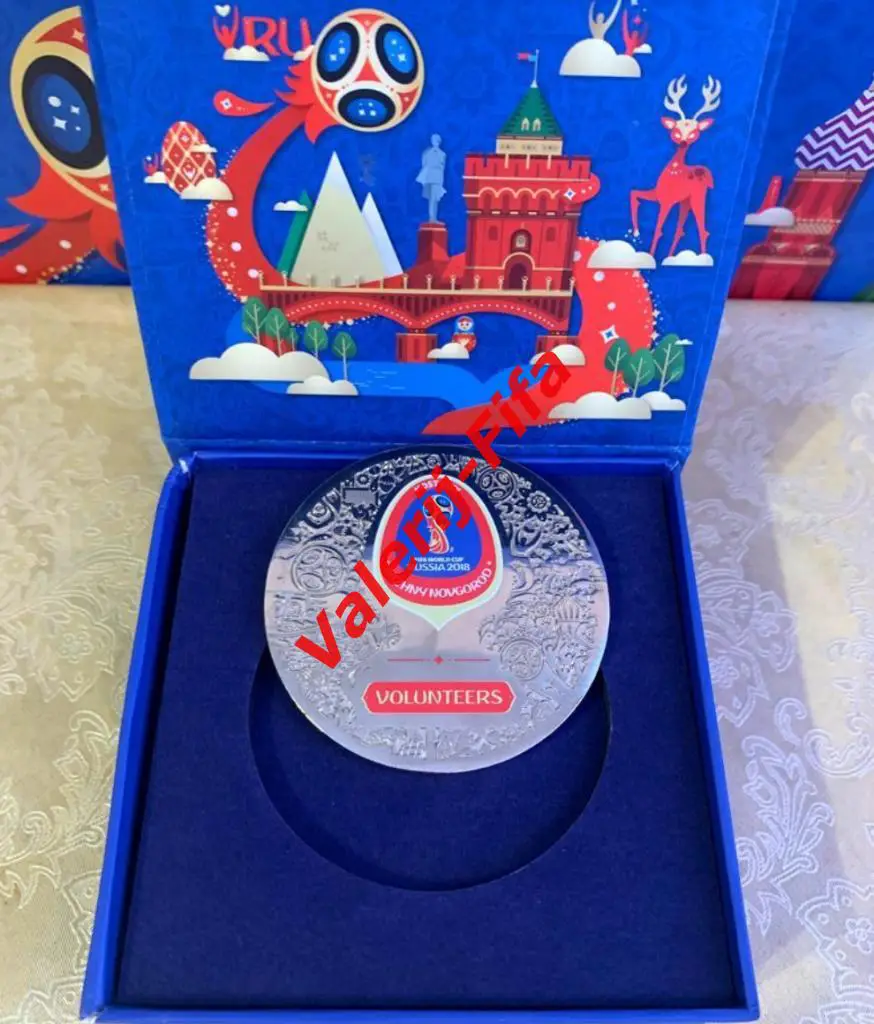 Памятная медаль волонтеру Fifa. Чм 2018. Эксклюзив 3
