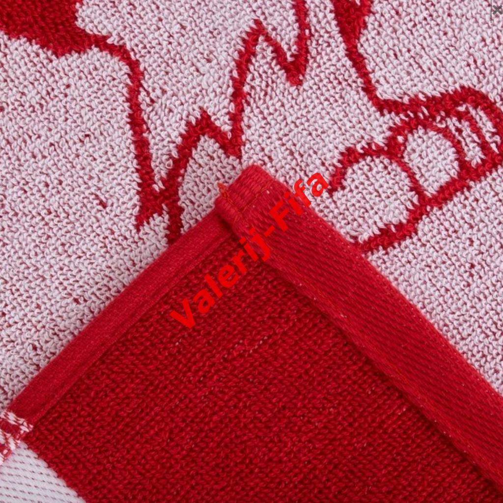 Большое Махровое полотенце Fifa Забивака красное (70*130см). Чемпионат мира 2018 1